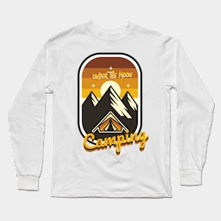 camping under the moon Long Sleeve T-Shirt